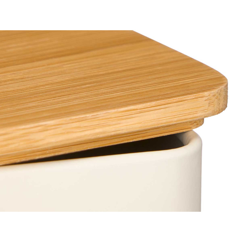 BARATTOLO TAPPO BAMBU 3 MODELLI CREMA