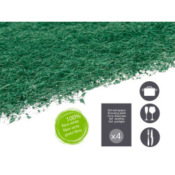 SET 4 GREEN SCOURING PADS EXTRA FIBRE
