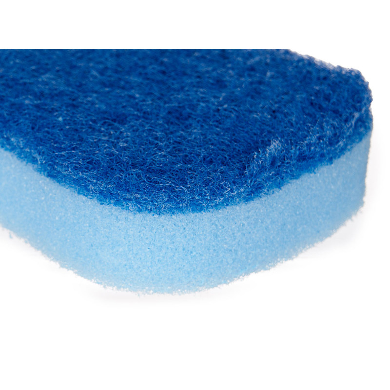 SET 2 VITROCERAMIC SCOURING PADS WITH SPONGE