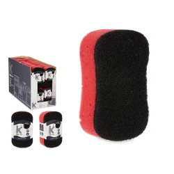 BARBECUE OVEN SCOURING PAD WITH SPONGE