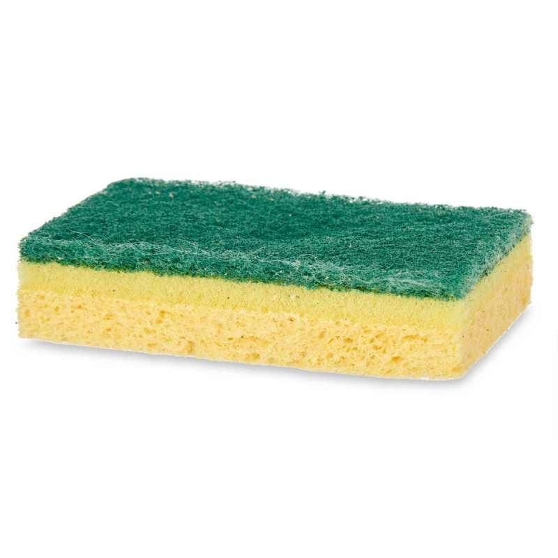 SET 2 THREE-LAYER SCOURING PAD WITH VEGETABL SPONG
