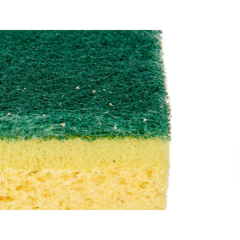 SET 2 THREE-LAYER SCOURING PAD WITH VEGETABL SPONG
