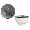 BOWL 16CM GEOMETRICO NEGRO