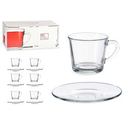 SET 6 TAZZE CAFFE + PIATTO BASIC 190ML