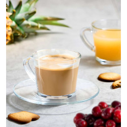 SET 6 TAZZE CAFFE + PIATTO BASIC 190ML
