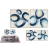 QUADRO ESFERA OVAL AZUL E BRANCO SORT 2 