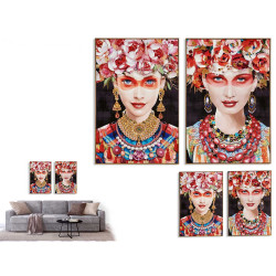 TELA FRIDA FONDO SCURO E ORO ASSORT 2