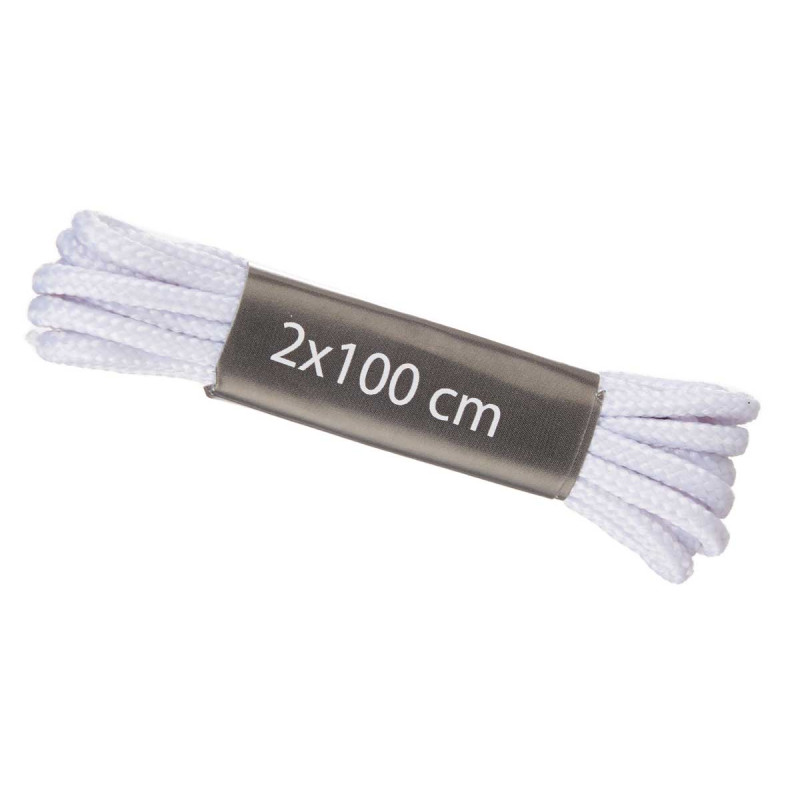 6 LACCI BIANCHI 100CM