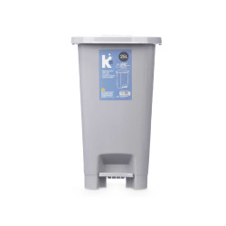 BALDE DO LIXO 25L PEDAL CINZENTO