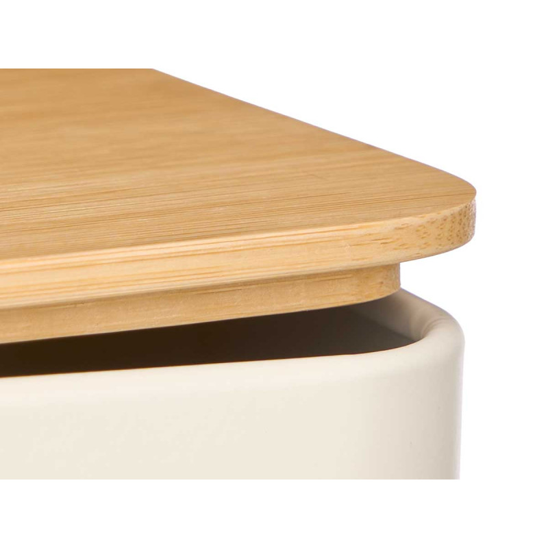SCATOLA PANE TAPPO BAMBU CREMA
