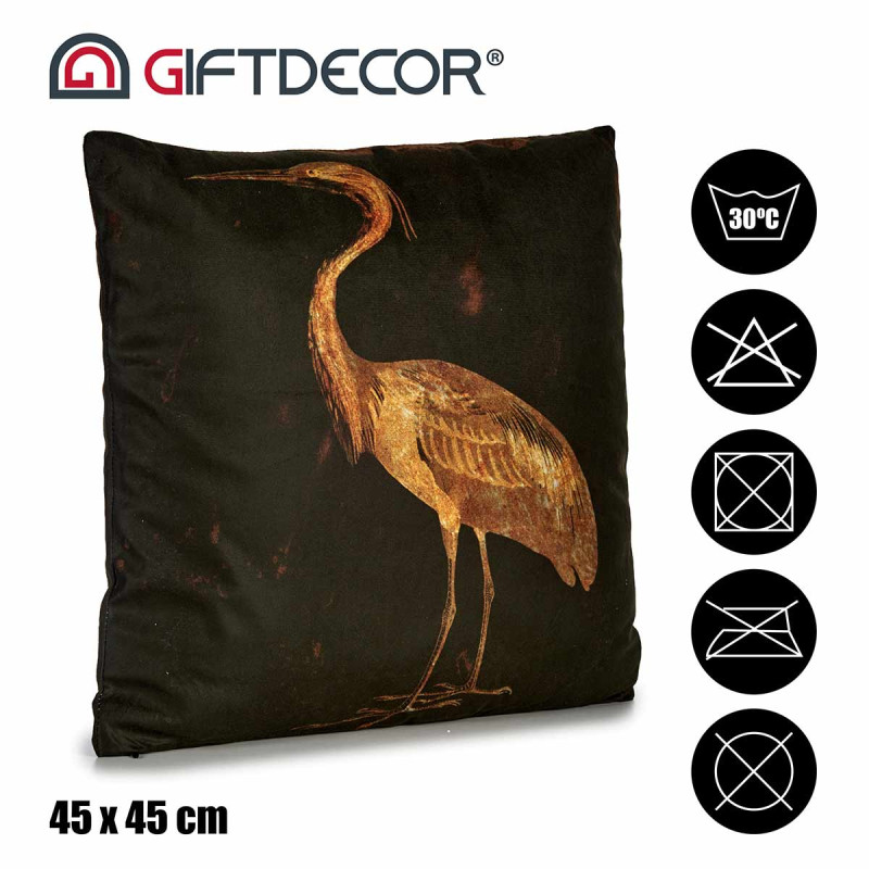 COJIN TERCIOPELO GARZA IZQUIERDA 45X45CM