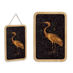 TOILE HERON GAUCHE 60X40CM