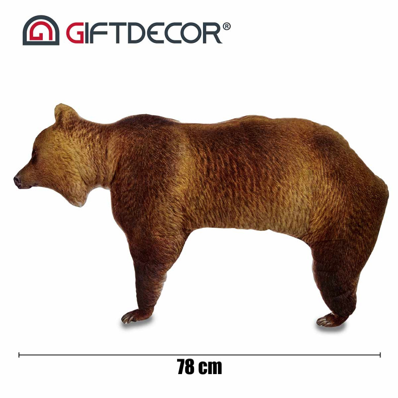 CUSCINO SILUETTE ORSO 78CM LUNGO