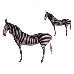 CUSCINO SILUETTE ZEBRA 78CM LUNGO