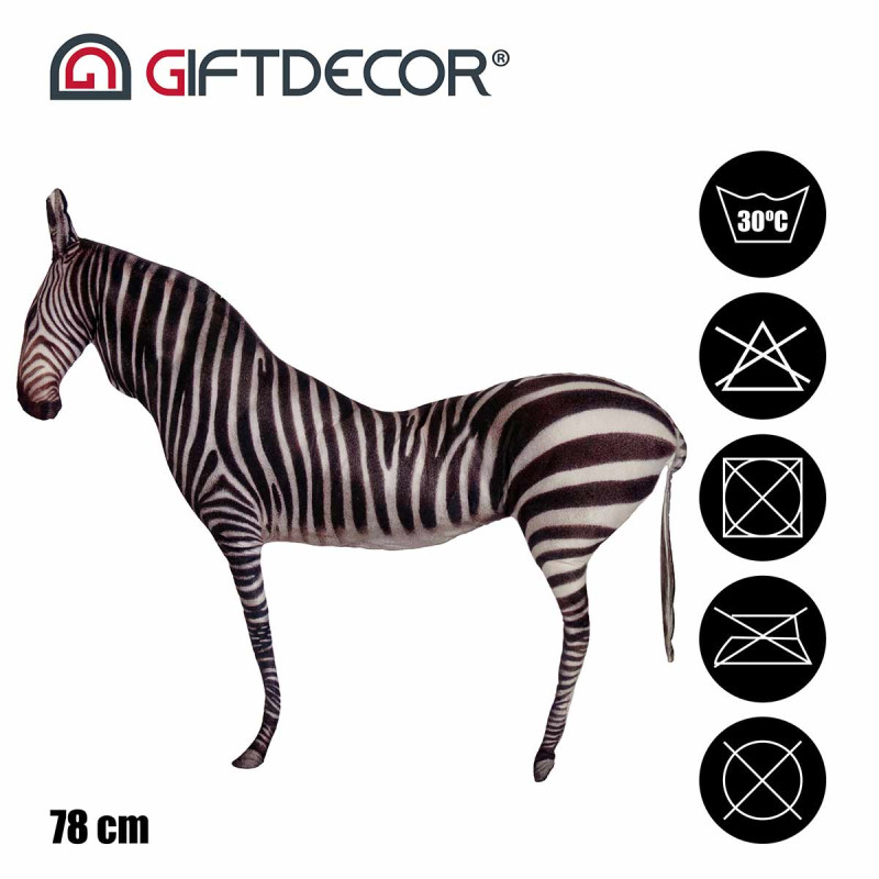 CUSCINO SILUETTE ZEBRA 78CM LUNGO