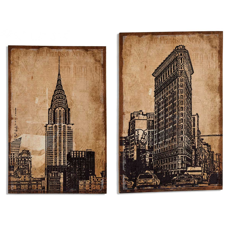 TOILE LIN NEW YORK SET 2