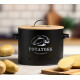 POTATOS KEEPER BAMBOO LID BLACK 