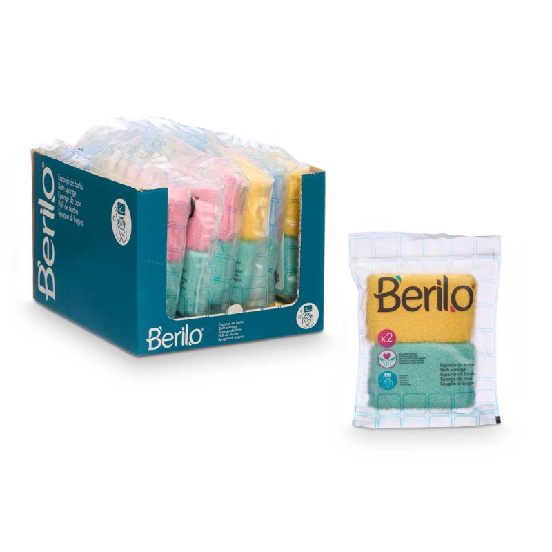 SET 2 SPUGNE RUVIDE ASSORTITE 4 COLORI