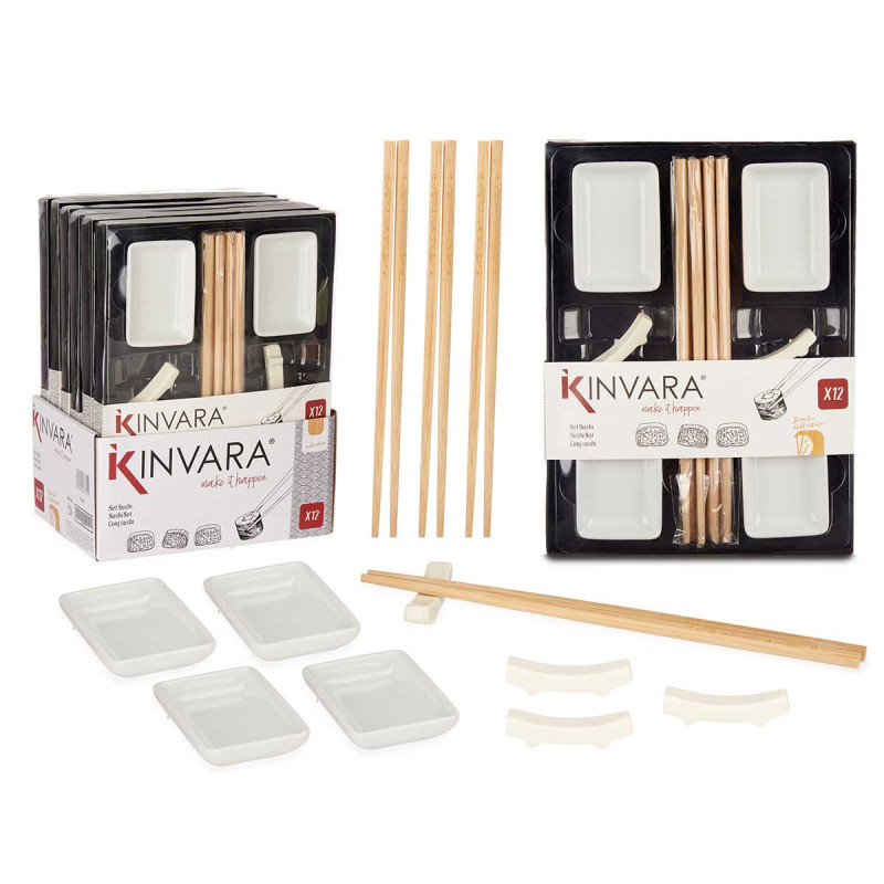 SET SUSHI BLANC 12 PIECES 
