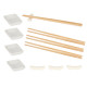 CONJUNTO PARA SUSHI BRANCO 12 PEÇAS 