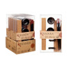 CONJUNTO PARA SUSHI CERAMICA E BAMBU 8 PEÇAS 