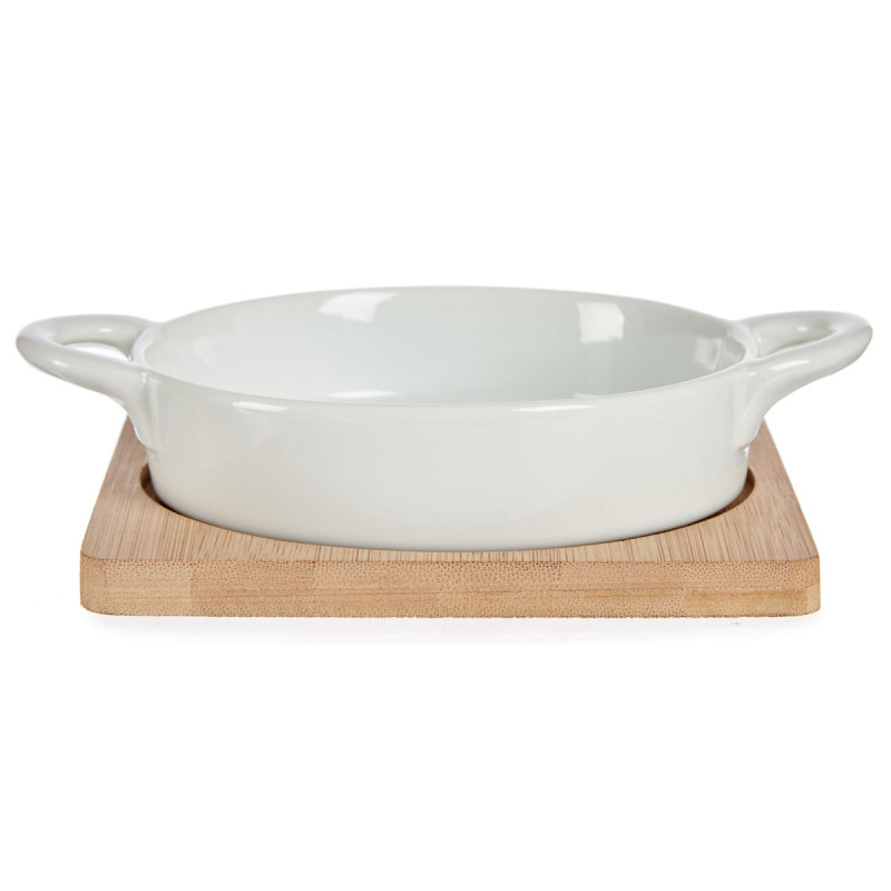 VASSOIO ROTONDO CON BASE BAMBÙ 12,5CM