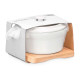 PENTOLA CERAMICA ROTONDA CON BASE BAMBÙ