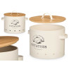 CONTENITORE PER PATATE TAPPO BAMBU CREMA