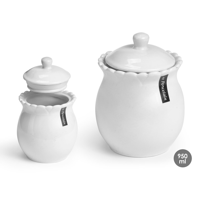 950ML LARGE HERMETIC PORCELAIN JAR