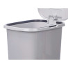 BALDE DO LIXO 25L PEDAL CINZENTO