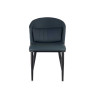 SILLON AZUL RESPALDO REDONDO CON COJIN
