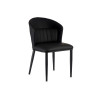 SILLON NEGRO RESPALDO REDONDO CON COJIN