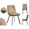 SILLON BEIGE RESPALDO BOTONES CON BORDE GRIS