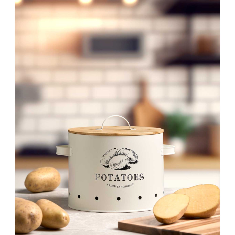 PATATERO TAPA BAMBU CREMA