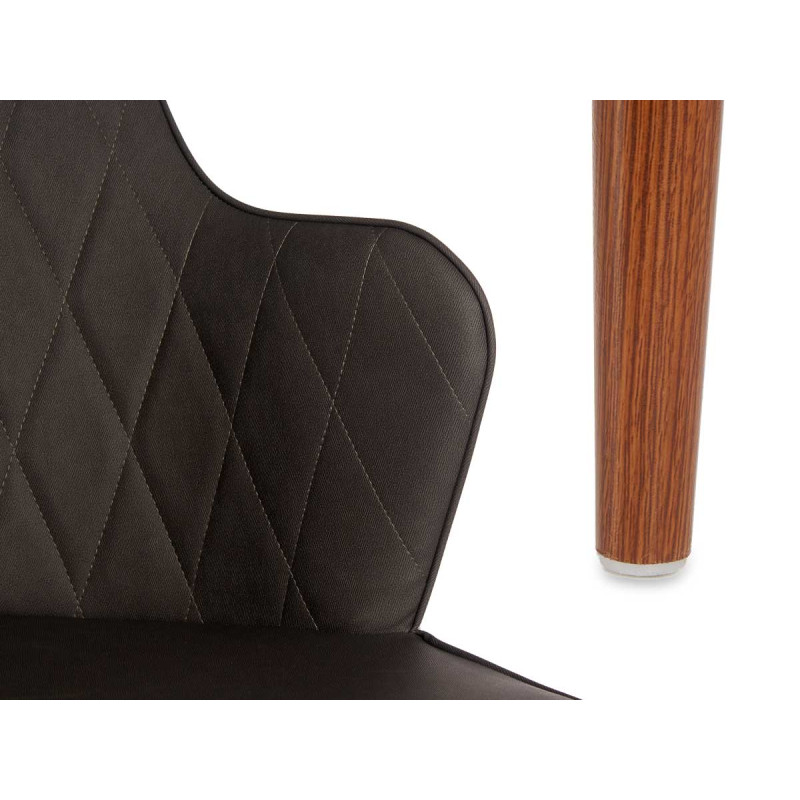 FAUTEUIL GRIS CLASSIQUE LOSANGES 