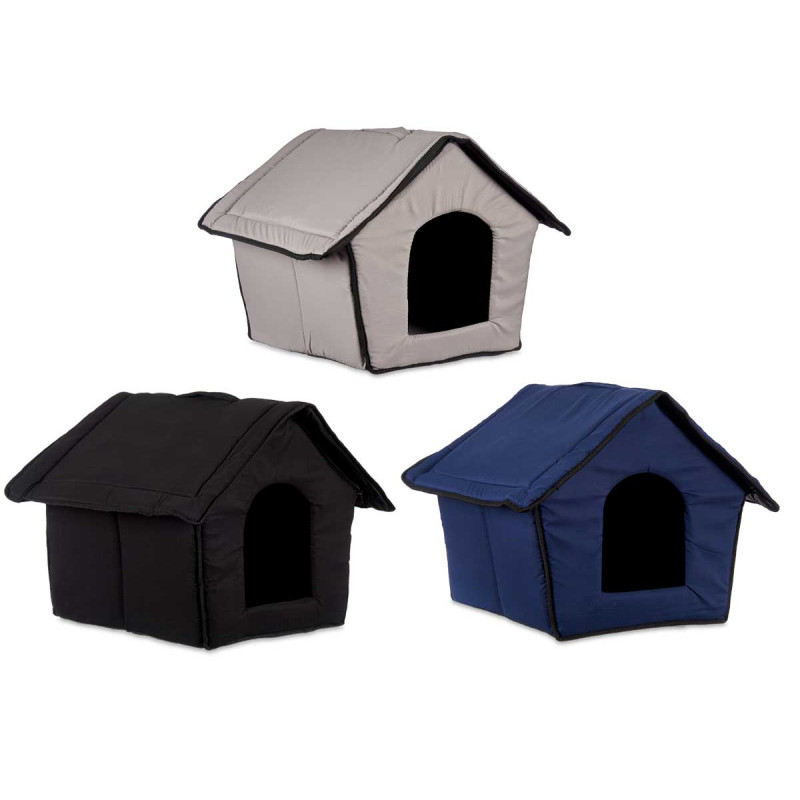 PADDED BIG PET HOUSE ASSORT 3 COLOURS 