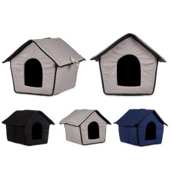 PADDED MEDIUM PET HOUSE ASSORT 3 COLOURS 
