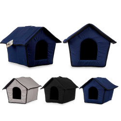 PADDED SMALL PET HOUSE ASSORT 3 COLOURS 