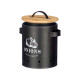 PANIER OIGNONS COUVERCLE EN BAMBOU NOIR