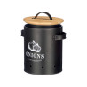 PANIER OIGNONS COUVERCLE EN BAMBOU NOIR