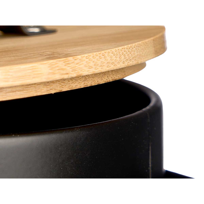 ONION KEEPER BAMBOO LID BLACK