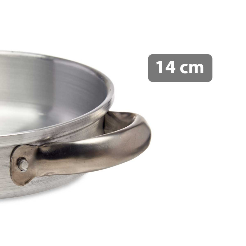 14CM ALUMINIUM FRYING PAN WITH HANDLES