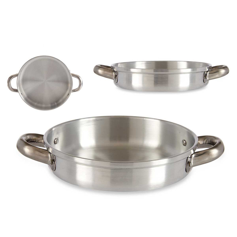 FRIGIDEIRA ALUMINIO COM PEGAS 18CM 