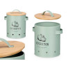 PANIER OIGNONS COUVERCLE EN BAMBOU VERT MENTHE 