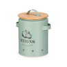 PANIER OIGNONS COUVERCLE EN BAMBOU VERT MENTHE 