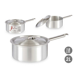 CAÇAROLA ALUMINIO COM TAMPA 18CM 