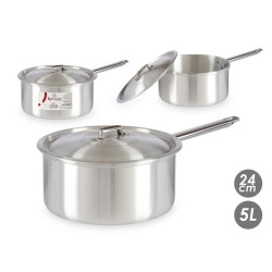 PENTOLA ALLUMINIO CON COPERCHIO 24CM