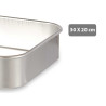 TABULEIRO ALUMINIO 30X20CM 