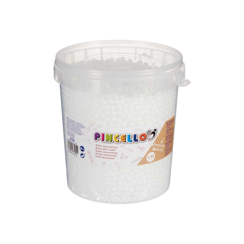 WHITE POLYSTYRENE BALL JAR