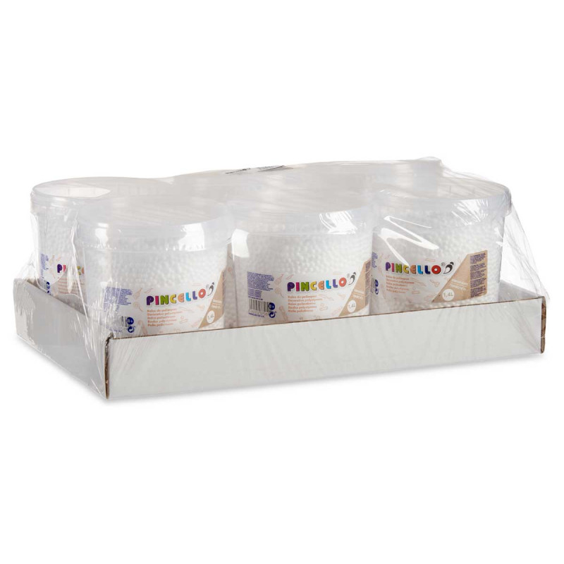 WHITE POLYSTYRENE BALL JAR